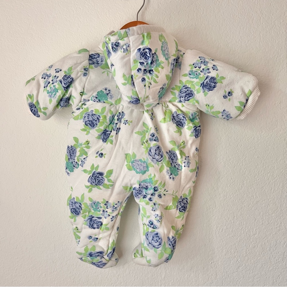 Vintage Carriage Boutiques Baby Girl Floral Snow Suit Sz 6m - Picture 5 of 5